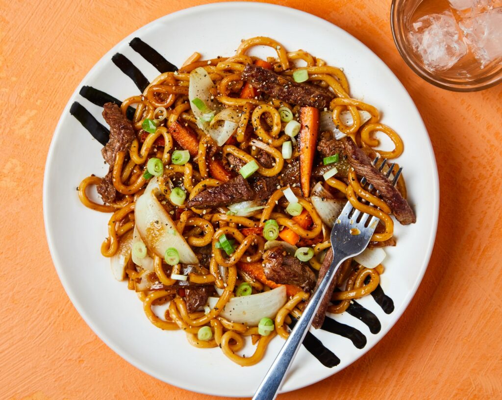 Spicy Black Pepper Beef Udon Recipe Cooking Fanatic