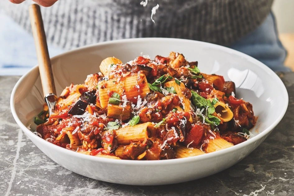 Bobby Flay Eggplant Bolognese Recipe Cooking Fanatic